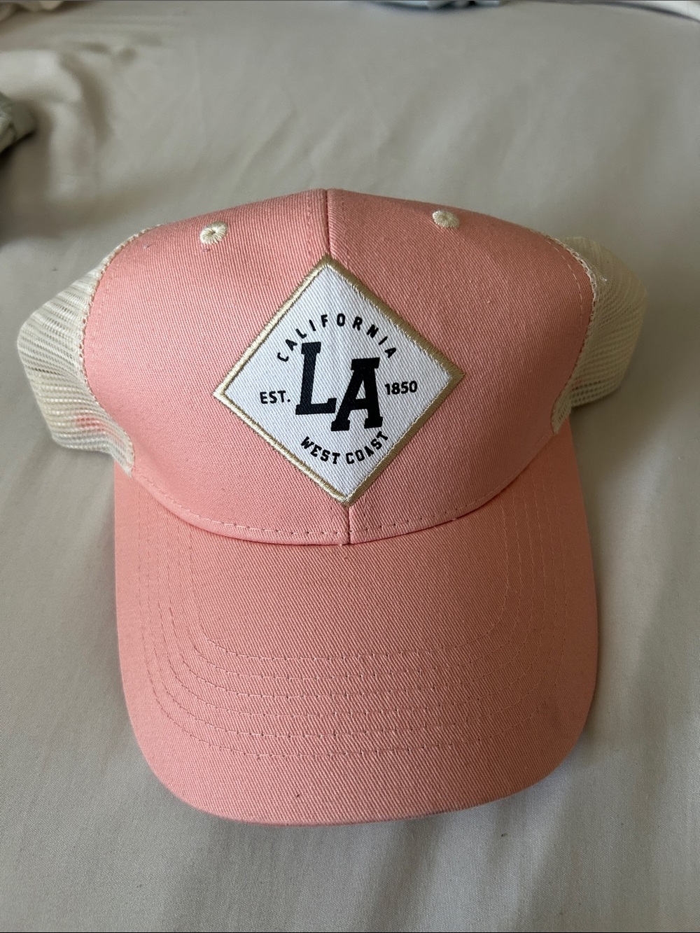 LA Patch Pink Mesh-Back Cap